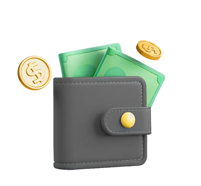 wallet-with-money-withdraw-money-section